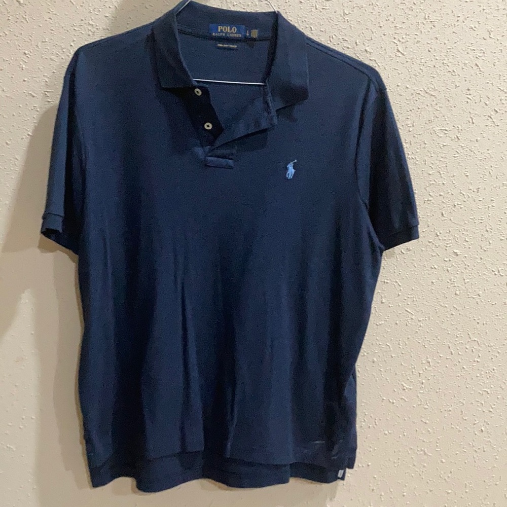Large Blue short sleeved Polo